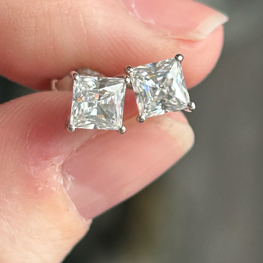 4/$50 Elegant STERLING Silver Stud Earrings